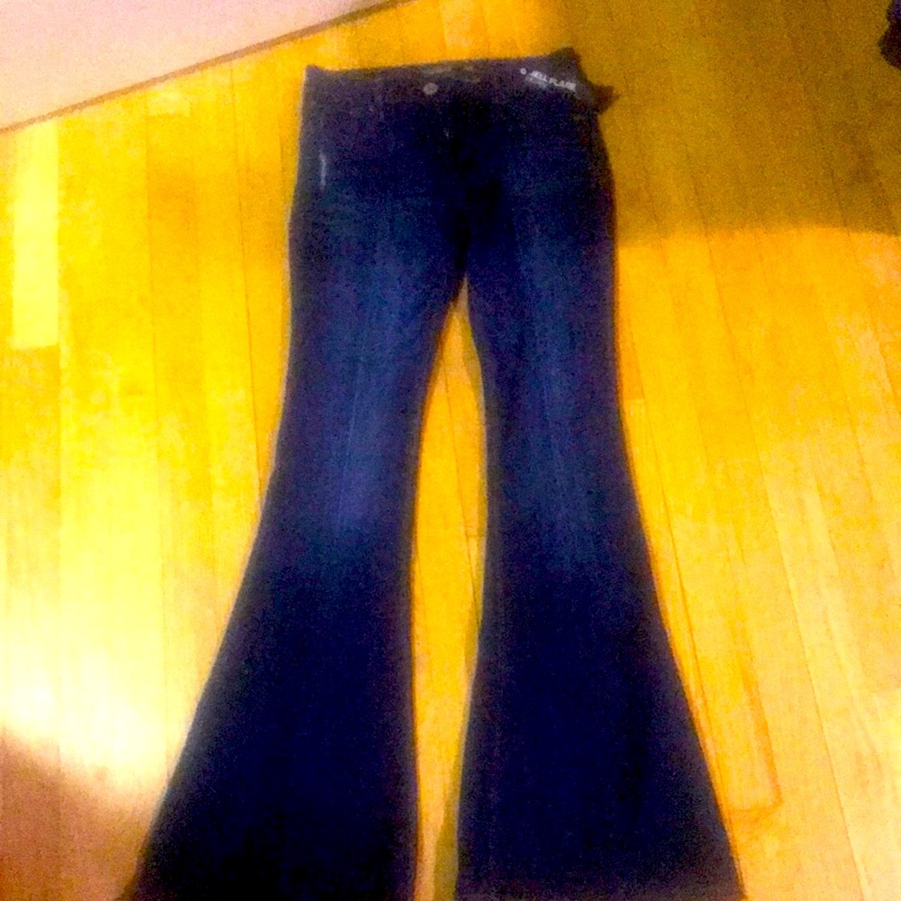 NWT Express Bell Flare Mid Rose Jeans